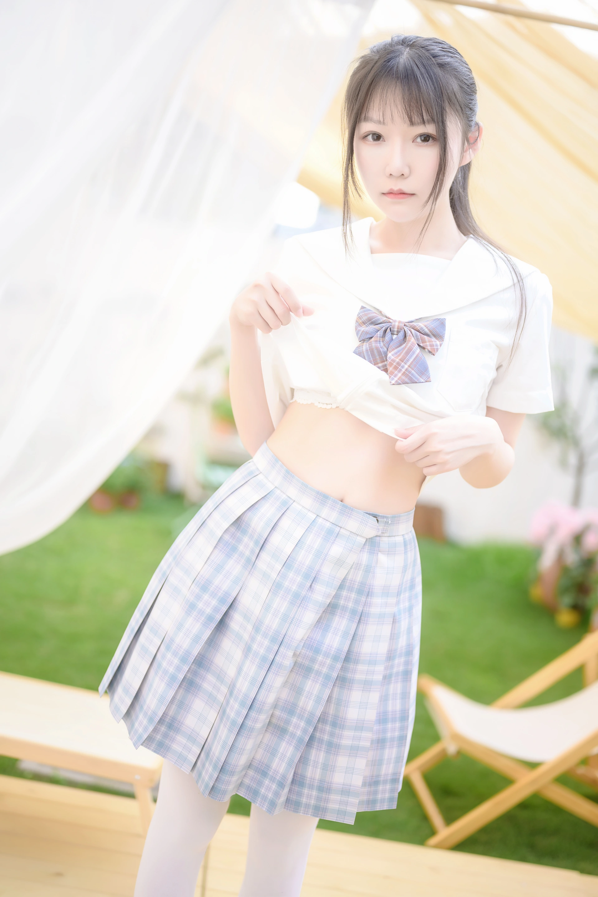 香草喵露露 - NO.12 阳光庭院制服 3